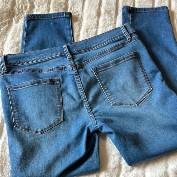 Free People Blue Denim Capris - Picture 3 of 6